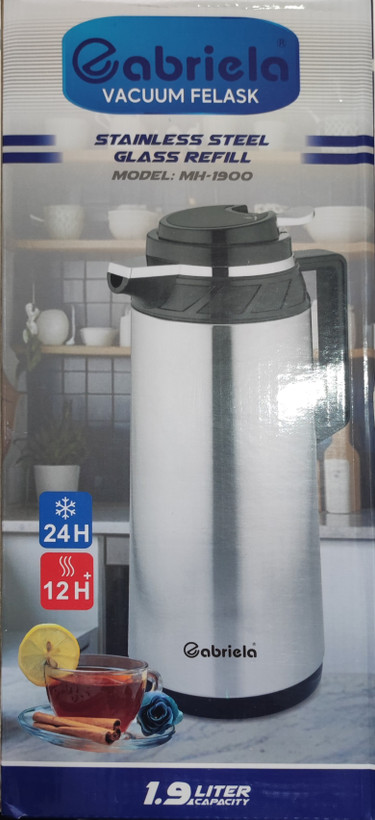 فلاسک استیل شیشه دار